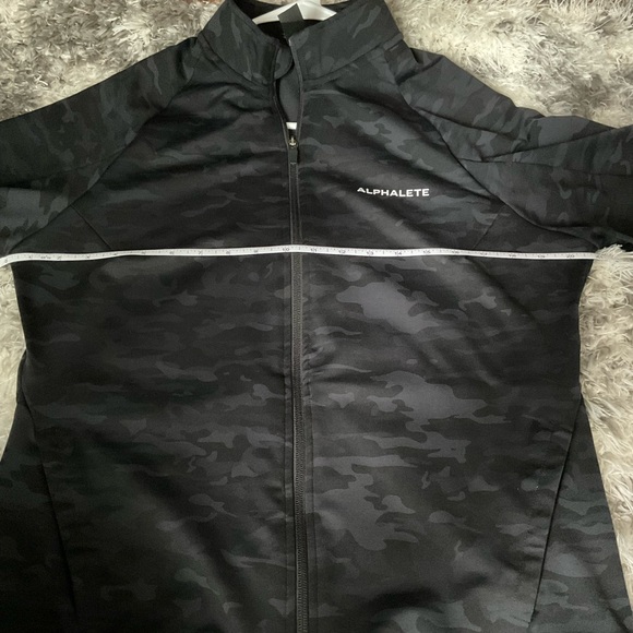Alphalete Pro Elite Full Zip Jacket Black/Gray Camo Men’s Size Medium - Picture 6 of 6